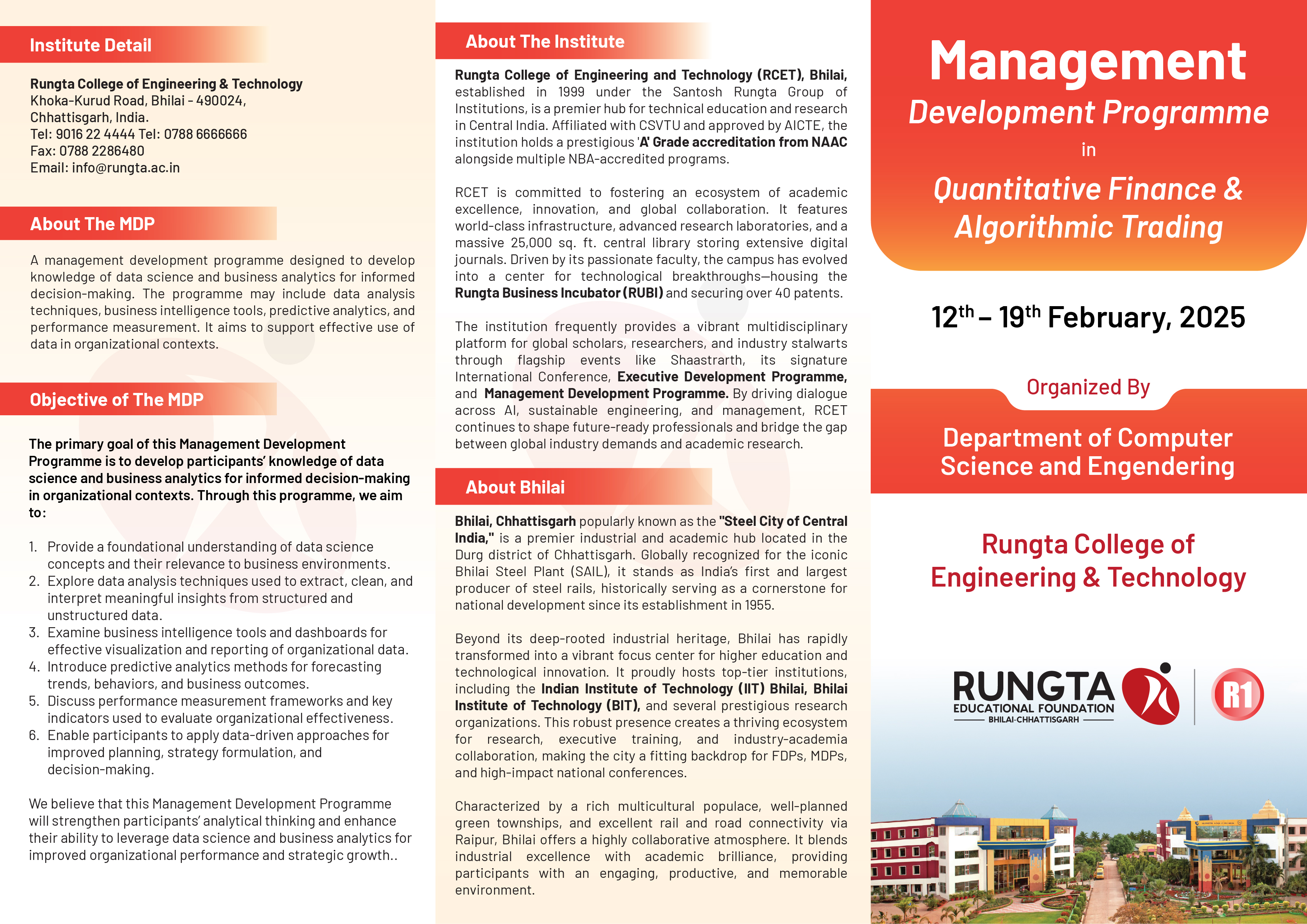 Management Development Program in Quantitative Finance & Algorithmic Trading